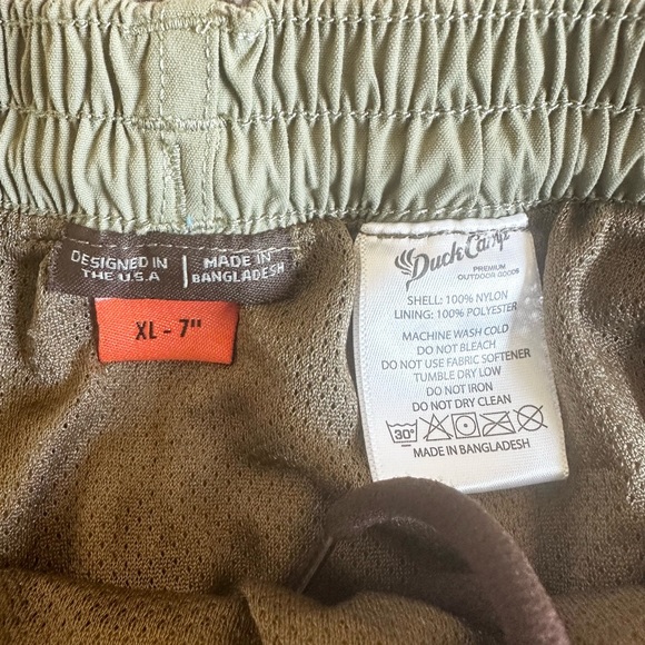 Duck Camp Premium Outdoor Goods Scout Shorts Drawstring Elastic Waist Green XL - Picture 5 of 10